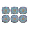 Iraanse Geometrische Mandala Onderzetters – Ronde Artistieke Houten Set