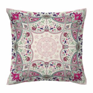 Crème Etnische Velvet Kussenhoezen – Sonati Ontwerp (Set van 2)