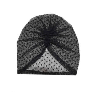 Zwarte hoofddoek tulband Model GF