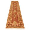 Handgeknoopt Perzisch Shiraz Khorshid Loper (Qashqai Geometrisch Medaillon) - Oranje Wol