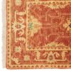 Handgeknoopt Perzisch Shiraz Khorshid Loper (Qashqai Geometrisch Medaillon) - Oranje Wol