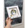 Decoratieve houten wand-sleutelhanger met ontwerp Cheshm Nazar C2