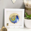 Decoratieve houten wand-sleutelhanger met ontwerp Cheshm Nazar CN45