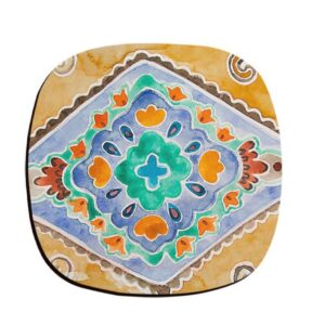 Artistieke drinkonderzetter set met ontwerp Abrang