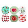 Yalda Granaatappel & Wateroen Onderzetters – Ronde Artistieke Houten Set