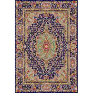Grote Boho Perzische stijl vloermat binnenshuis Nafis