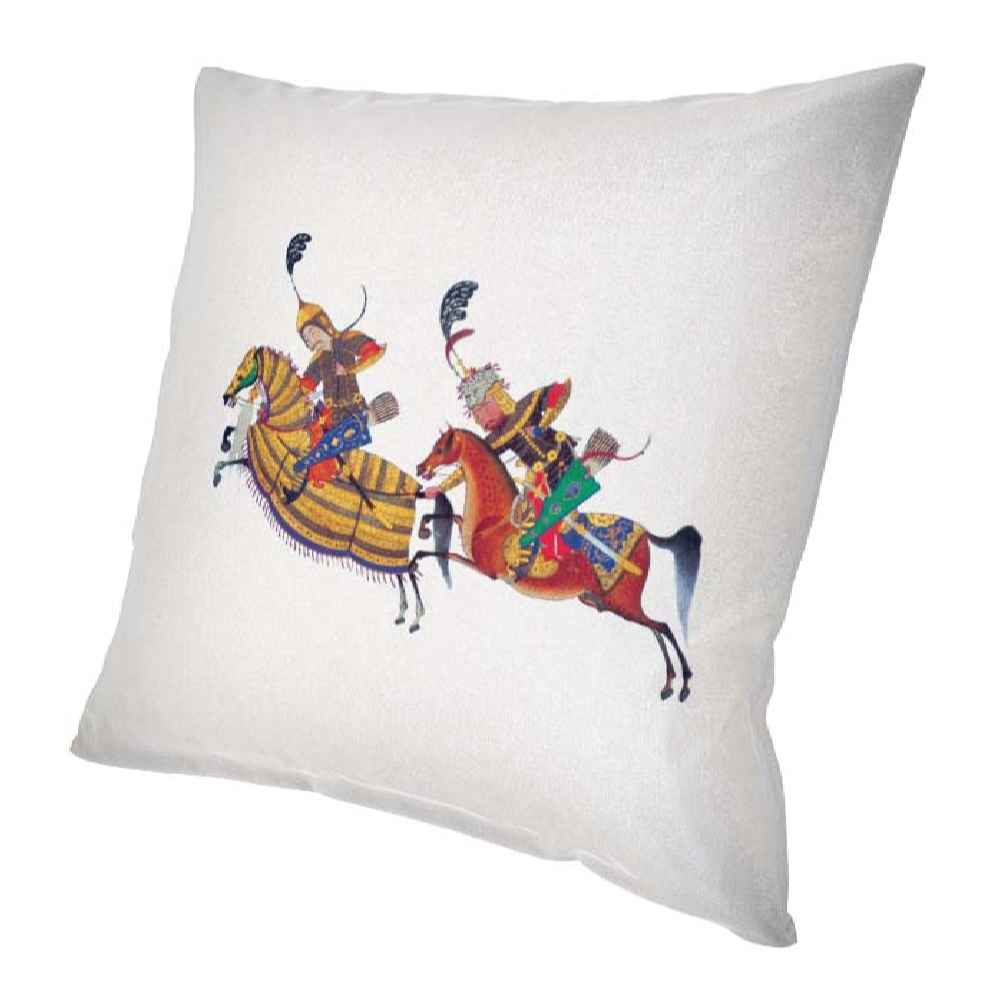 Perzische fluwelen kussensloop – Cheshm Nazar ontwerp (set van 2)