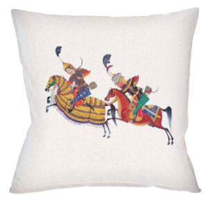 Perzische fluwelen kussensloop – Cheshm Nazar ontwerp (set van 2)
