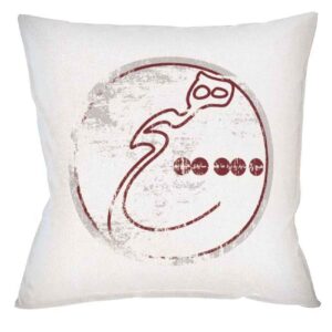 Perzische fluwelen kussensloop – Hich kalligrafie ontwerp (set van 2)
