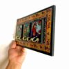 Handgemaakte Perzische houten wand-sleutelhanger Model Khatoon