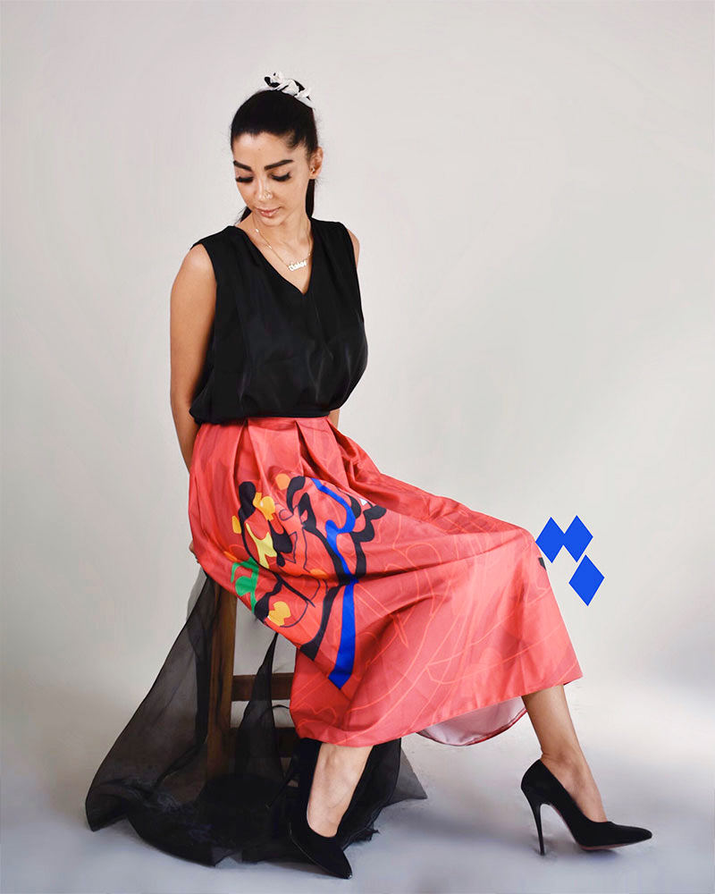 Perzische Damesrok – Model Sedayeh Eshgh Grijs