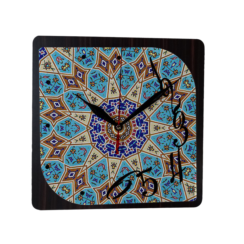 Vierkante Houten Wandklok – Model Fariba