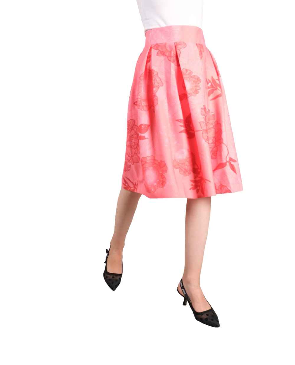 Perzische Damesrok Floral – Roze Bloemenmotief