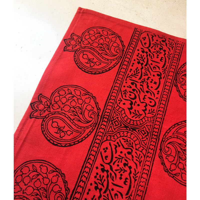 Rode Stoffen Placemats – Model Anar (Set van 2)
