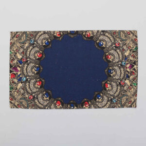Set van 4 Blauwe Stoffen Placemats – Model Gohar Bloemen