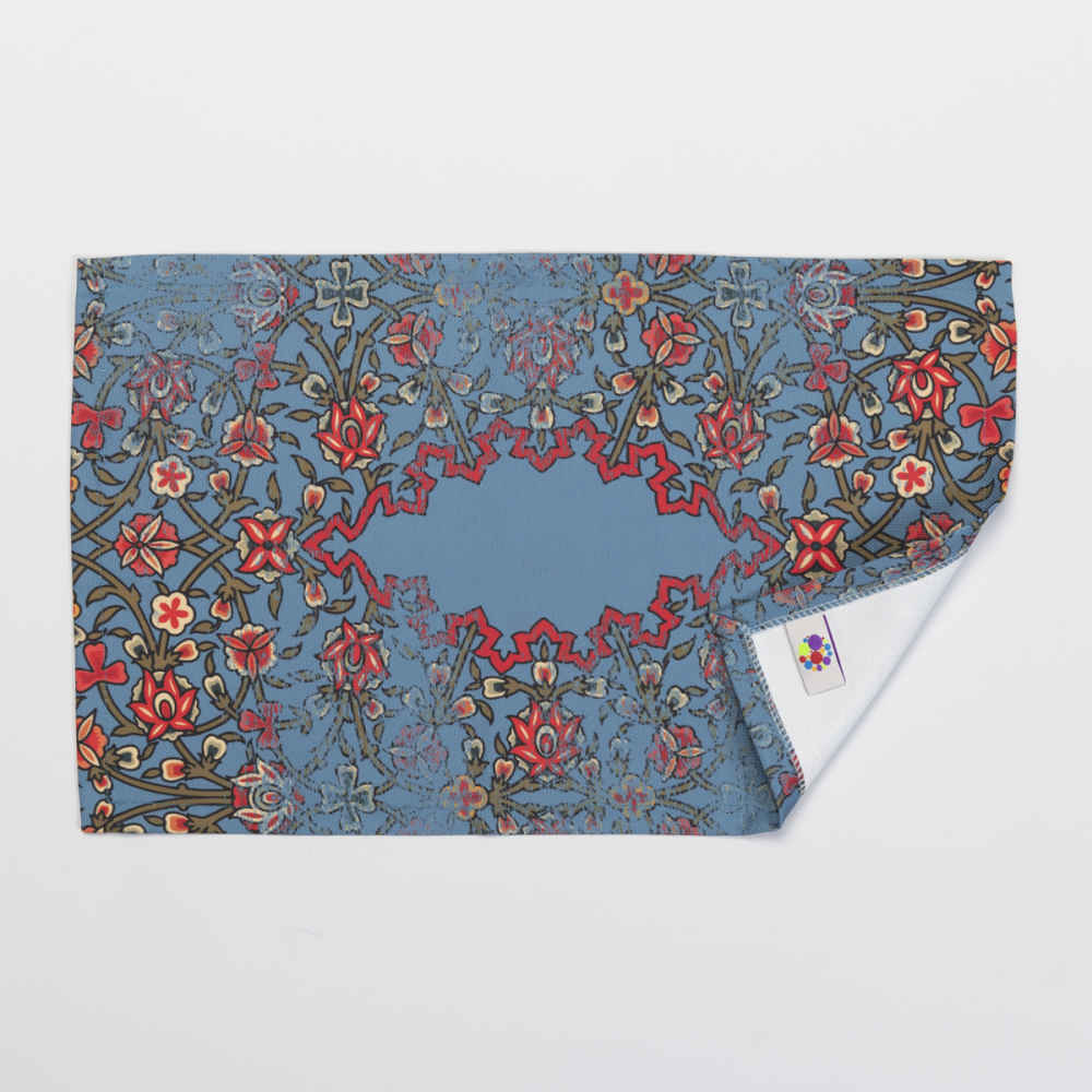 Set van 4 Blauwe Stoffen Placemats – Model Sama Dans