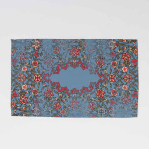 Set van 4 Blauwe Stoffen Placemats – Model Sama Dans