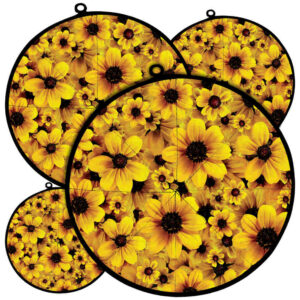 Damkoni – Perzische rijsthoed deksel stoomvanger Set van 4 – Model Sunflower