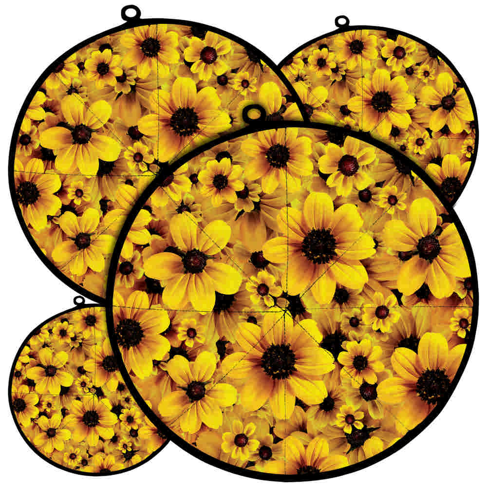 Damkoni – Perzische rijsthoed deksel stoomvanger Set van 4 – Model Sunflower