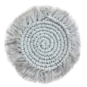 Set van 4 Handgemaakte Macramé Placemats – Rond Design
