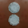 Set van 4 Handgemaakte Macramé Placemats – Rond Design