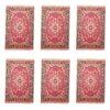 Polyester Placemats Tapijtstijl - Model Laleh (Set van 6)
