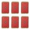 Polyester Placemats Tapijtstijl - Model Rana (Set van 6)