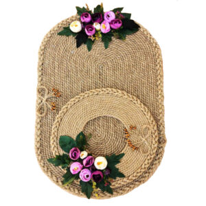 Vilten Placemats Rond – Model Golsa – Set van 7