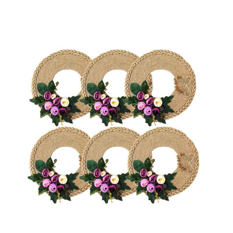Vilten Placemats Rond – Model Golsa – Set van 7