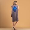 Dames Kledingset Afagh - Oversized Shirt & Sjaal - Grijs