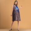 Dames Kledingset Afagh - Oversized Shirt & Sjaal - Grijs