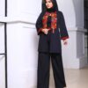 Perzische Manto & Broek Set – Traditioneel Grijs