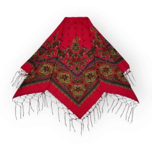 Torkaman Katoenen Sjaal – Paisley & Bloemen