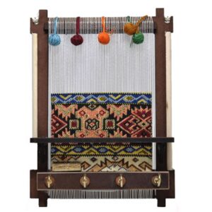 Keramische wand-sleutelhanger – met houten frame & Model Tegel