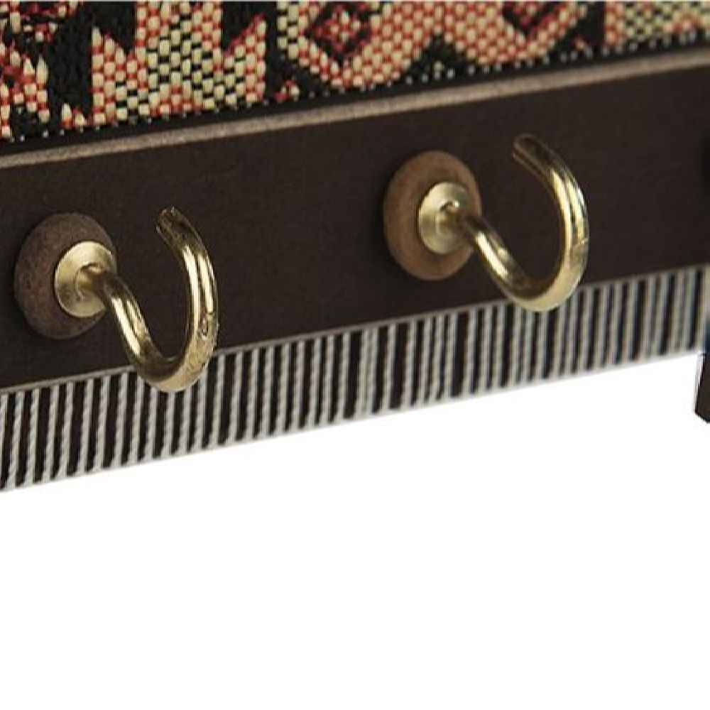 Keramische wand-sleutelhanger – met houten frame & Model Tegel