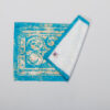 Turkooizen stoffen placemats onder het bord – Model Firoozeh