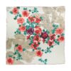 Bloemenprint zijden sjaal voor dames – Luxe en levendig Sarvin Ontwerp
