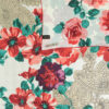 Bloemenprint zijden sjaal voor dames – Luxe en levendig Sarvin Ontwerp