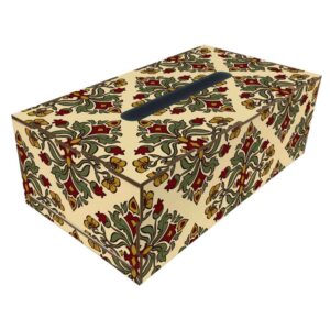 Rustieke Houten Tissuebox Hoes Alma – Perzische Elegantie