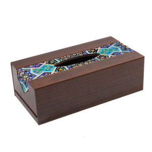 Rustieke Houten Tissuebox Hoes Chavosh – Geometrisch Design