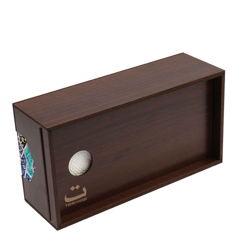 Rustieke Houten Tissuebox Hoes Chavosh – Geometrisch Design