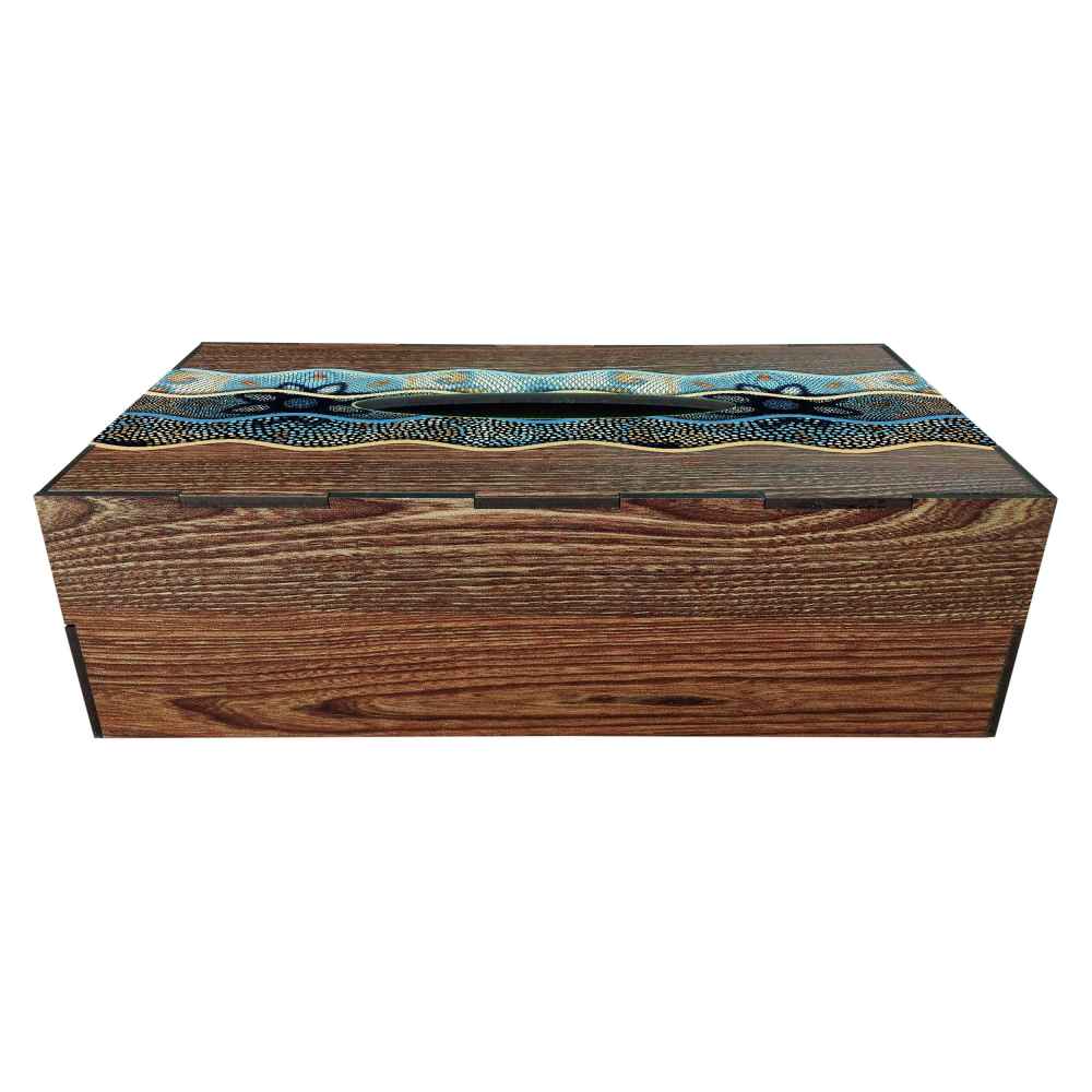 Rustieke Houten Tissuebox Hoes Darya – Natuurlijk Hout
