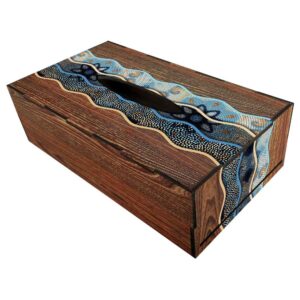 Rustieke Houten Tissuebox Hoes Darya – Natuurlijk Hout