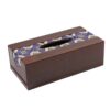 Rustieke Houten Tissuebox Hoes Faraz – Geometrisch Design