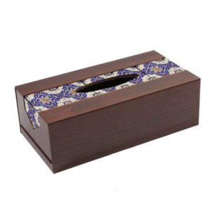 Rustieke Houten Tissuebox Hoes Faraz – Geometrisch Design