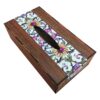 Houten Tissuebox Cover Bloemontwerp – Rustieke Perzische Stijl