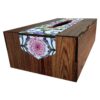 Houten Tissuebox Cover Bloemontwerp – Rustieke Perzische Stijl