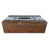 Rustieke Houten Tissuebox Hoes Golasa – Bloemen Perzische Stijl