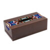 Rustieke Houten Tissuebox Hoes Maral – Geometrisch Patroon