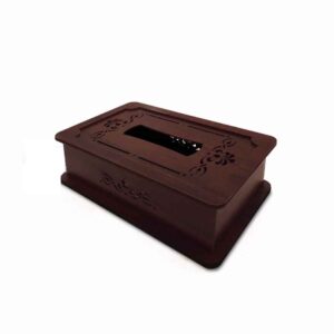 Rustieke Houten Tissuebox Hoes Parto – Natuurlijk Perzisch Design